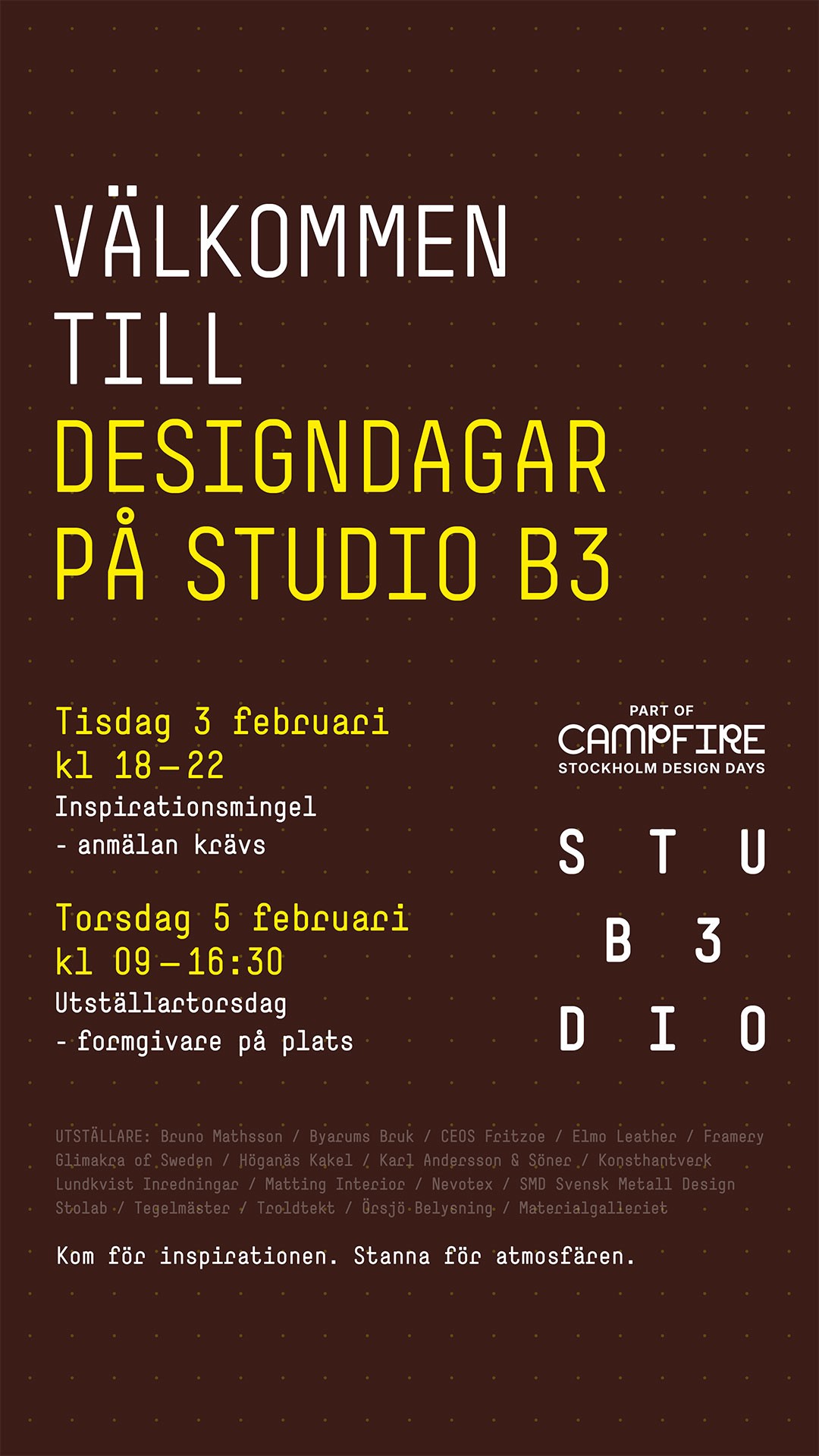 Inspirationsmingel tisdag den 3 februari